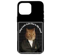 Cat Meme In My Head I've Scratched You 3 Times Funny Cat Case for iPhone 16 Pro Max