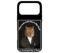 Cat Meme In My Head I've Scratched You 3 Times Funny Cat Case for iPhone 17 Pro Max
