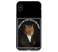 Cat Meme In My Head I've Scratched You 3 Times Funny Cat Case for iPhone XS Max