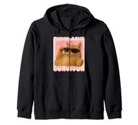 Cat Meme Tee Tummy Ache Survivor Ironic Internet Cats Jokes Zip Hoodie