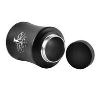 Cat Memorial City - Sealed Stainless Steel Cylinder, Cremation Storage Container | Compact Pet Container, Rusty Metal Memory Box, Pet Ash Storage at Home, Living Room, Memory Corner