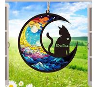Cat Memorial Ornament,Personalized Name and Cat Breed,Gift for Cat Lovers Grieving the Loss of a Pet Ornament,5.4 Inch Colorful Acrylic Ornament