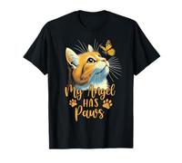 Cat Memorial Remembrance My Angel Has Paws Cat Mom T-Shirt