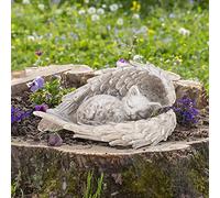 Cat Memorial Stone, Cat Statue, Cat Tombstone, Cat Memorial Gravestone, Cat Grave Marker, Angel Cat Memorials & Funerary, Cat Sculpture Stone, Mini Resin Weatherproof Figure for Garden (4.33*3.14in)