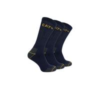 CAT Men's 3 Pack Real Work Cotton Socks in Navy | Size: 11-14 CAT Navy 11-14