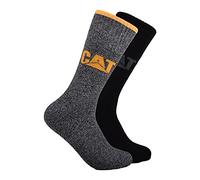CAT Men's Boot Socks, Black Multi Gift Set (4 Pack), Large (Pack of 4)
