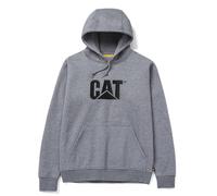 CAT Men's Caterpillar Trademark Hooded Sweatshirt, Dark Heather Grey, XL