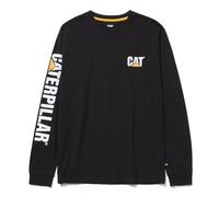 Caterpillar Workwear Trademark Banner Long Sleeve T-Shirt Black Size: XL