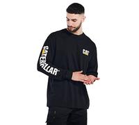 CAT Men's Trademark Banner Long Sleeve T-Shirt, Black, XL