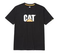 CAT Men's Trademark Raised Logo Short Sleeve T-Shirt, Black, Large