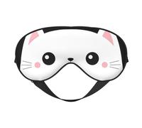 Cat Meow Sleep Mask, Eye Masks for Sleep Double-Sided, Sleep Masks for Women Men, Blackout Eye Covers for Sleeping, Travel