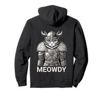 Cat Meowdy Nordic Viking For Moody Women Girl Cat Lover Pullover Hoodie