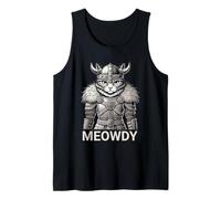 Cat Meowdy Nordic Viking for Moody Women Girl Cat Lover Tank Top