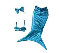 Cat Mermaid Costume | Costume With Bow Headband And Halter Neck Top | Puppy Kitten Fishtail Costumes | Creative Funny Photo Props For Dogs And Cats, Perfect For And Birthday Celebrations
