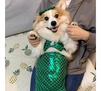 Cat Mermaid Costume, Mermaid Tail for Cats, Cat Mermaid Tail for Cats, Mermaid Costume for A Small Dog Or Cat, Cat Mermaid Fishtail Decoration Clothes, Creative Funny Photo Props (Green, M(2KG-5KG))
