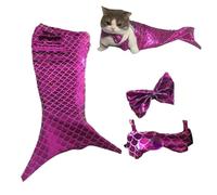 Cat Mermaid Tail Comfortable Soft Funny Fishtail Clothes Pet Costumes