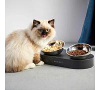 Cat Metal Adjustable Double Feeding Bowls by PETKIT Fresh Nano