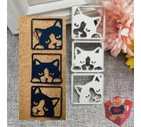 Cat Metal Die Cuts,Cute Cat Party Festival Invitation Card Cutting Dies Cut Stencils for DIY Scrapbooking Album Decorative Embossing Paper Dies Card Making