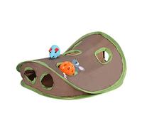 Cat Mice Toy Popup Flexible Intelligence Toys Game 9 Holes Interactive Tent Mouse Hunt Toy with BallMouse for CatKitty