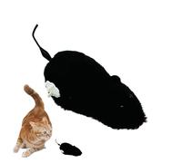 Cat Mice Toys Clockwork Realistic Fuzzy Plush Running Toy