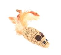 Cat Mice Toys with Feathers - Interactive Rope Mice, Enrichment Squeaky Mice for Cats with Elastic Tail, Fun Indoor Play and Exercise Toy Mice, Perfect for Cat Hunting Instincts and Entertainment