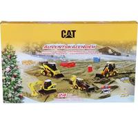 CAT Micro Advent Calendar I With 5 Metal CAT Construction Toys I Motion Sand I Surprise Tools I Christmas Calendar for Boys, Girls and Adults from 6 Years I 24 Days of Gifts