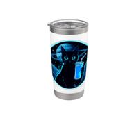 Cat Milk Space Universe Drink Feline Relax Chill Float Star Stainless Steel Insulated Tumbler