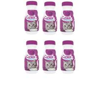Cat Milk Treat 200ml Pack of 6 Kitten Pet Food Age 6weeks+ Calcium for Strong Bones Teeth Care Vitamins Minerals with Welari Thank You Card | (6pack) (1200ml)