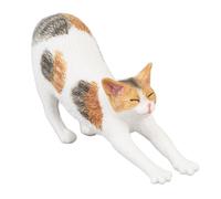 Cat Model, Life Lake Simulated Cat Statue for the Room (Stretching Cat)
