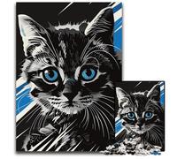 Cat Modern Art Jigsaws 1000 Pieces for Adults Impossible Jigsaw Puzzles for Adults for Parents Lovers Friends Age 14 1000 PCS(38x26cm)