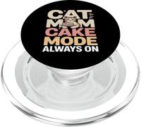 Cat Mom Cake Mode Always On Sweet Lover PopSockets PopGrip for MagSafe