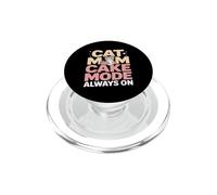 Cat Mom Cake Mode Always On Sweet Lover PopSockets PopGrip for MagSafe