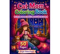 Cat Mom Coloring Book: Cozy Moments with Cats to Color & Love