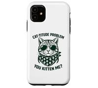 Cat Mom Crazy Mommy Cat Dad Feline Guy Attitude Design Case for iPhone 11