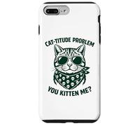 Cat Mom Crazy Mommy Cat Dad Feline Guy Attitude Design Case for iPhone 7 Plus/8 Plus