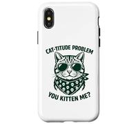 Cat Mom Crazy Mommy Cat Dad Feline Guy Attitude Design Case for iPhone X/XS
