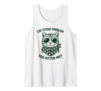 Cat Mom Crazy Mommy Cat Dad Feline Guy Attitude Design Tank Top