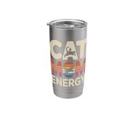 Cat Mom Energy Cute Stainless Steel Insulated Tumbler