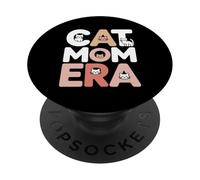 Cat Mom Era Sunset Aesthetic Cat Lover PopSockets Adhesive PopGrip