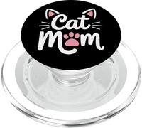 Cat Mom For Indoor Cat Owners And Kitty Enthusiasts PopSockets PopGrip for MagSafe