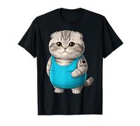 Cat Mom I Love Mom Tattoo Scottish Fold Cute Kitten T-Shirt