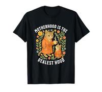 Cat Mom Motherhood is The Realest Hood Mother's Day Mom Life T-Shirt
