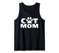 Cat Mom Paw Print for the Woman Who Loves Cats Tank Top
