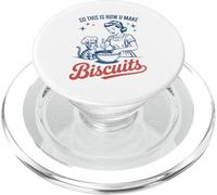 Cat Mom So This Is How You Make Biscuits Cat Retro Vintage PopSockets PopGrip for MagSafe