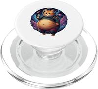 Cat Mother I Am But Skin and Bones Funny Cat Fish Space PopSockets PopGrip for MagSafe