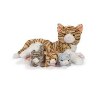 Cat Mother With 3 Baby Kittens Plush