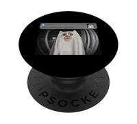 Cat Motion Front Door Meme Ghost Funny Pet Humor PopSockets Adhesive PopGrip