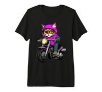 Cat Motorcyclist/Motorcycle Cat Premium T-Shirt