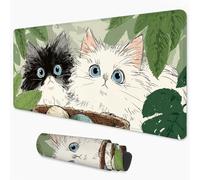 Cat Mouse Mat 1000x500 mm Large Mouse Pad Cartoon Office Accessories Waterproof Desk Mat with Non-Slip Base, Smooth Surface to Improve Precision and Speed, Gaming Mousepad for Home, Office 3Y-715