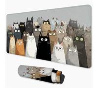 Cat Mouse Mat 1000x500 mm Large Mouse Pad Cartoon Office Accessories Waterproof Desk Mat with Non-Slip Base, Smooth Surface to Improve Precision and Speed, Gaming Mousepad for Home, Office 3Y-441